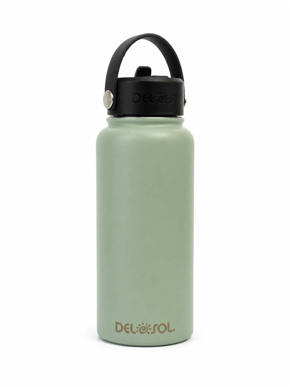 Del Sol 32oz Insulated Stainless Steel Wide Mouth Water Bottle, Green